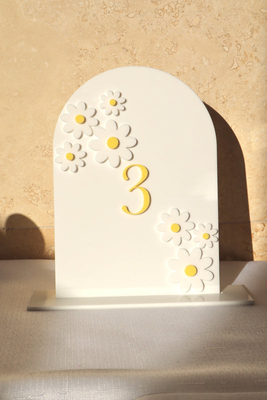 Daisy Table Numbers