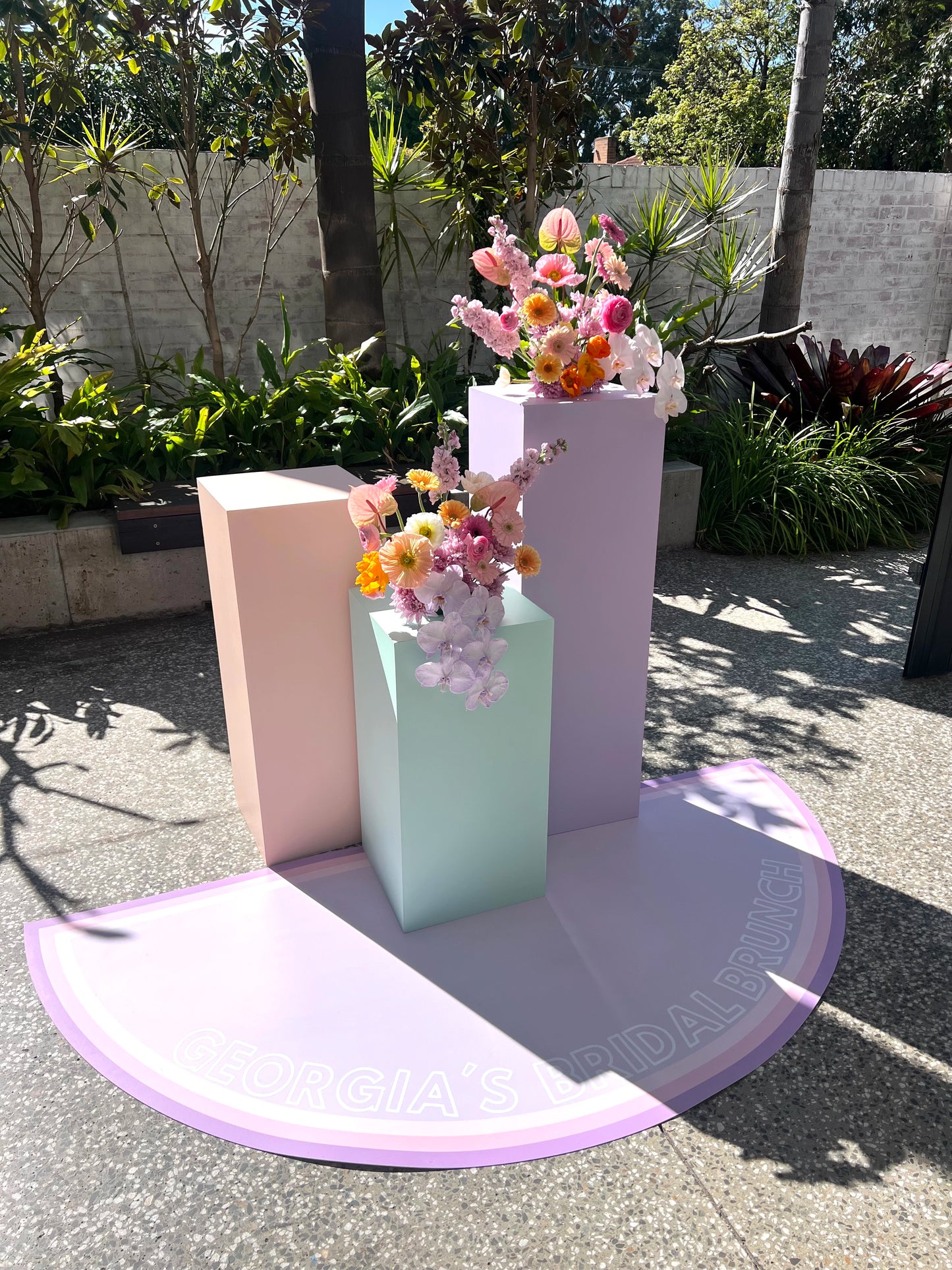 Fresh Florals + Plinths Package