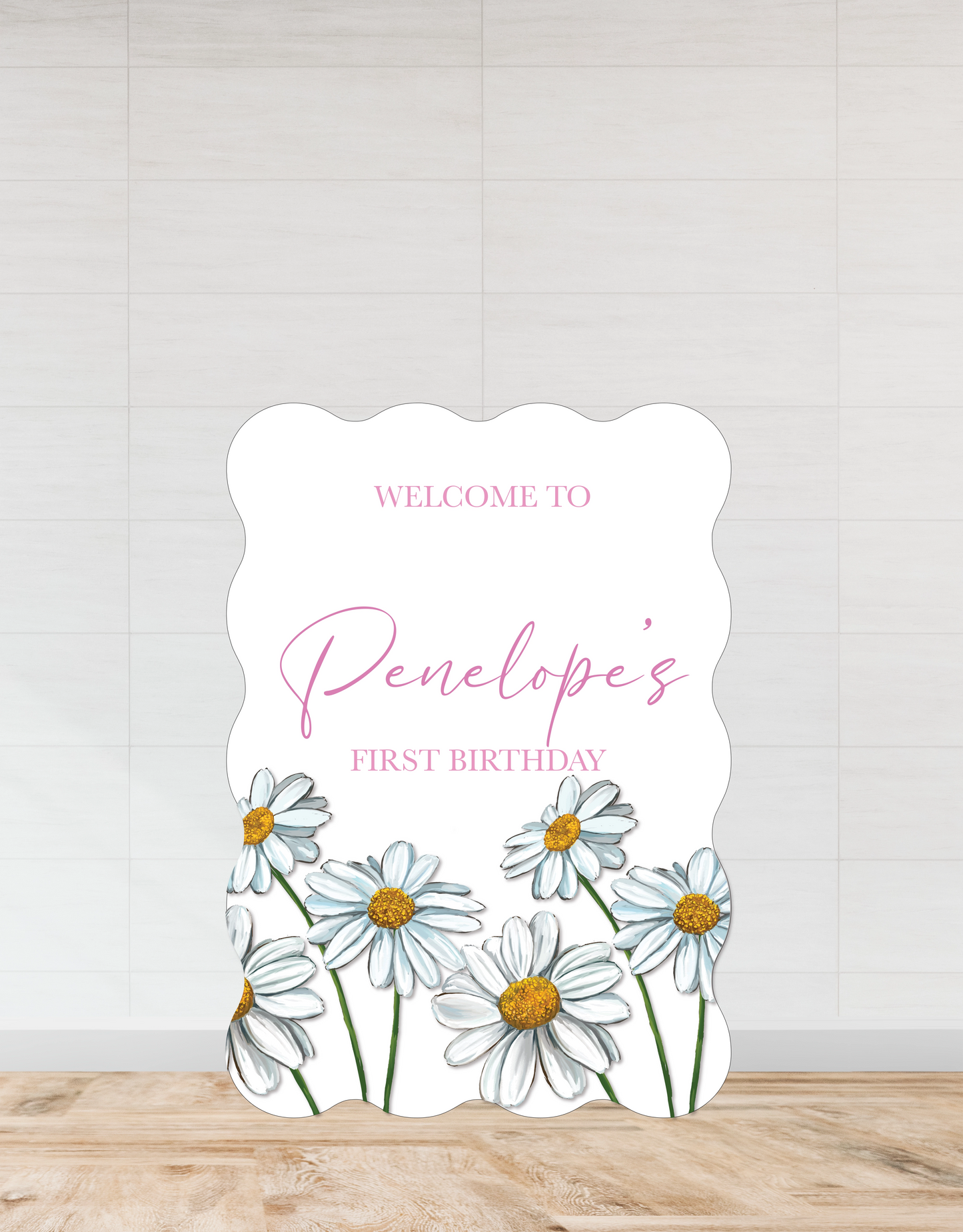 Daisy Welcome Sign