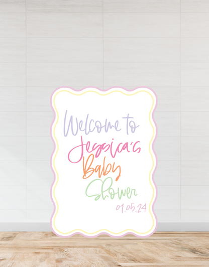 Sorbet Welcome Sign