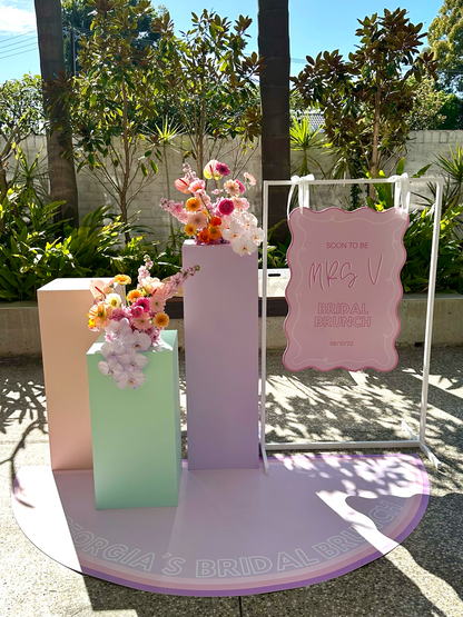 Fresh Florals + Plinths Package